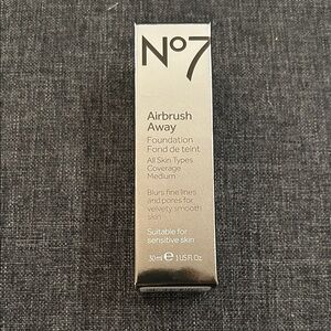 New 🆕 No 7 airbrush away foundation in Calico, velvet radiant finish, sensitive